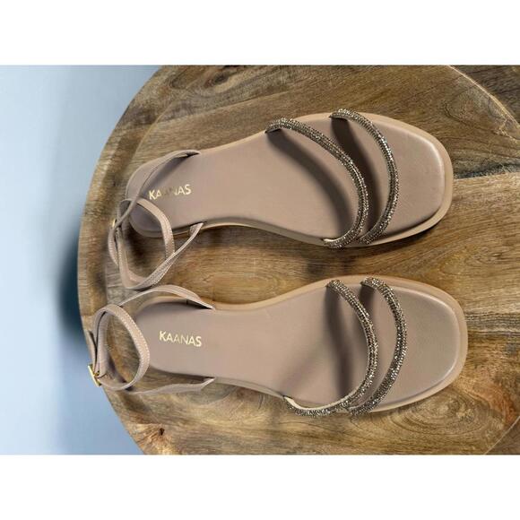 Kaanas Marquis Sandals Caramel Size 10 New in Box - Picture 8 of 11